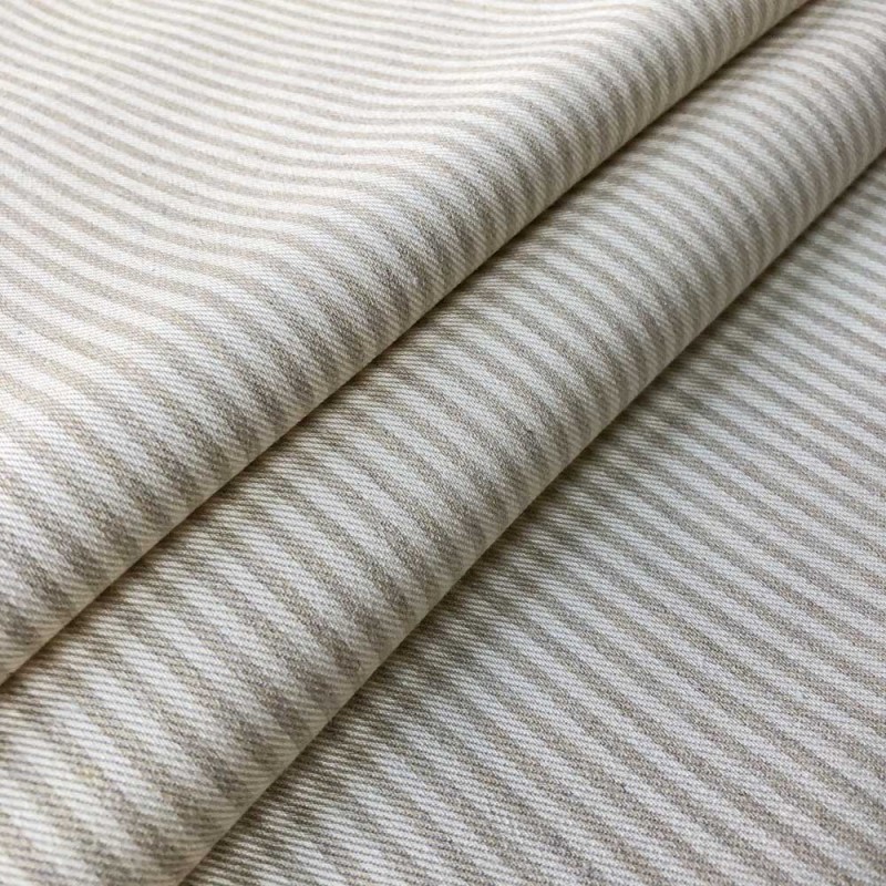 03209 Candy stripe fabric coloris 0002 cream