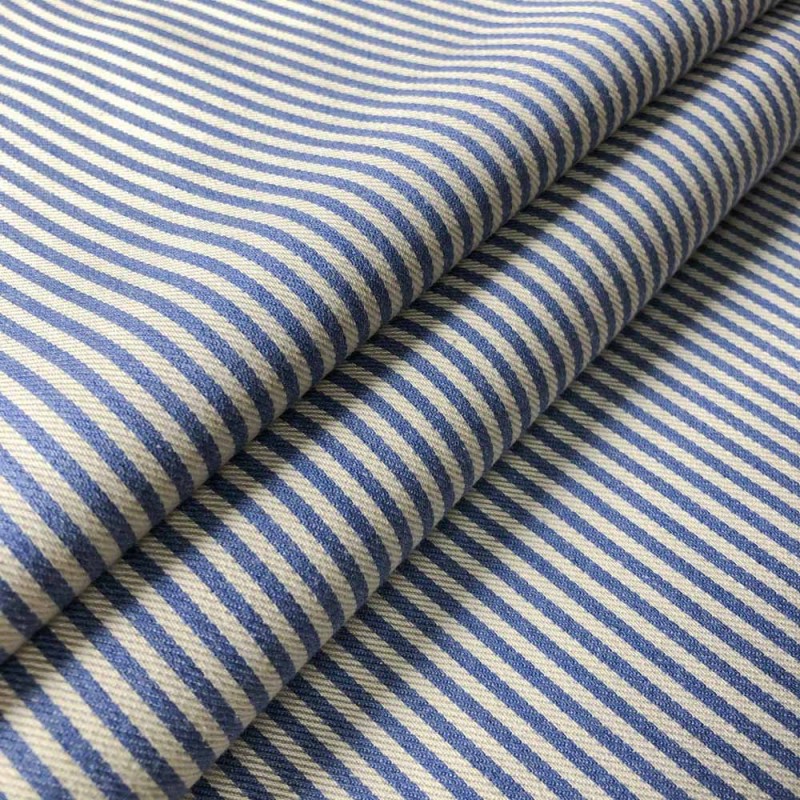 03209 Candy stripe fabric coloris 0003 indigo