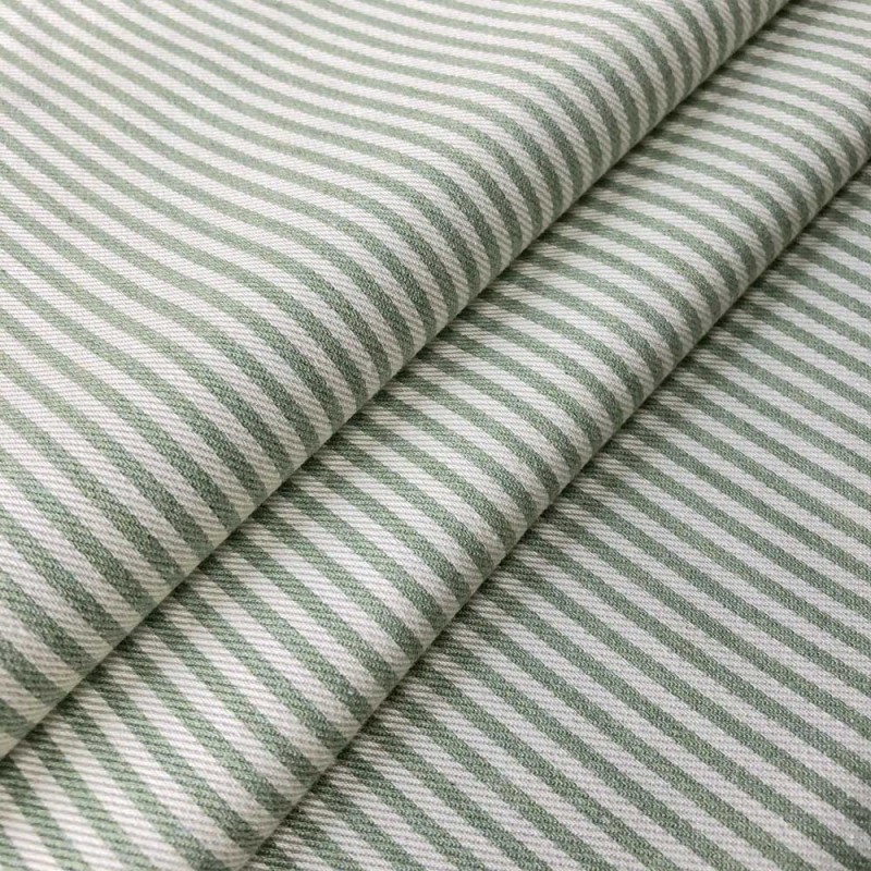 03209 Candy stripe fabric coloris 0007 sage