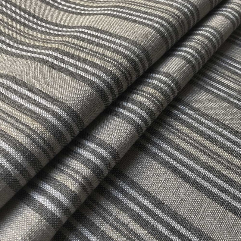 03239 Jura stripe fabric coloris 0002 brown