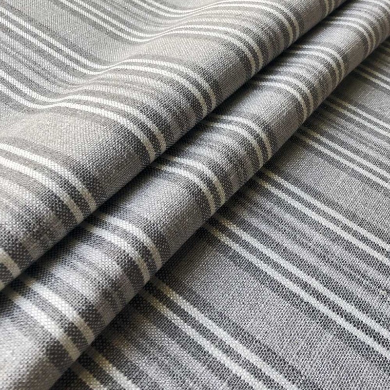 03239 Jura stripe fabric coloris 0004 grey