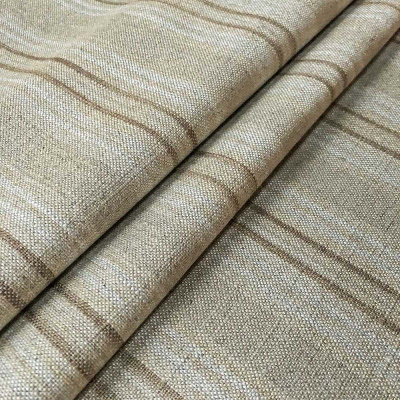 03239 Jura stripe fabric coloris 0005 natural