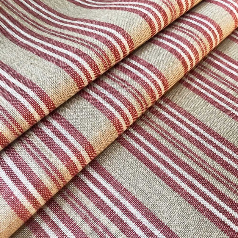 03239 Jura stripe fabric coloris 0006 peony