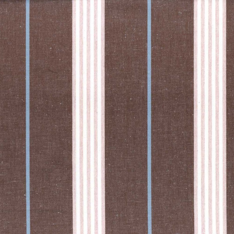 03308 Gallery stripe fabric coloris 0001 brown