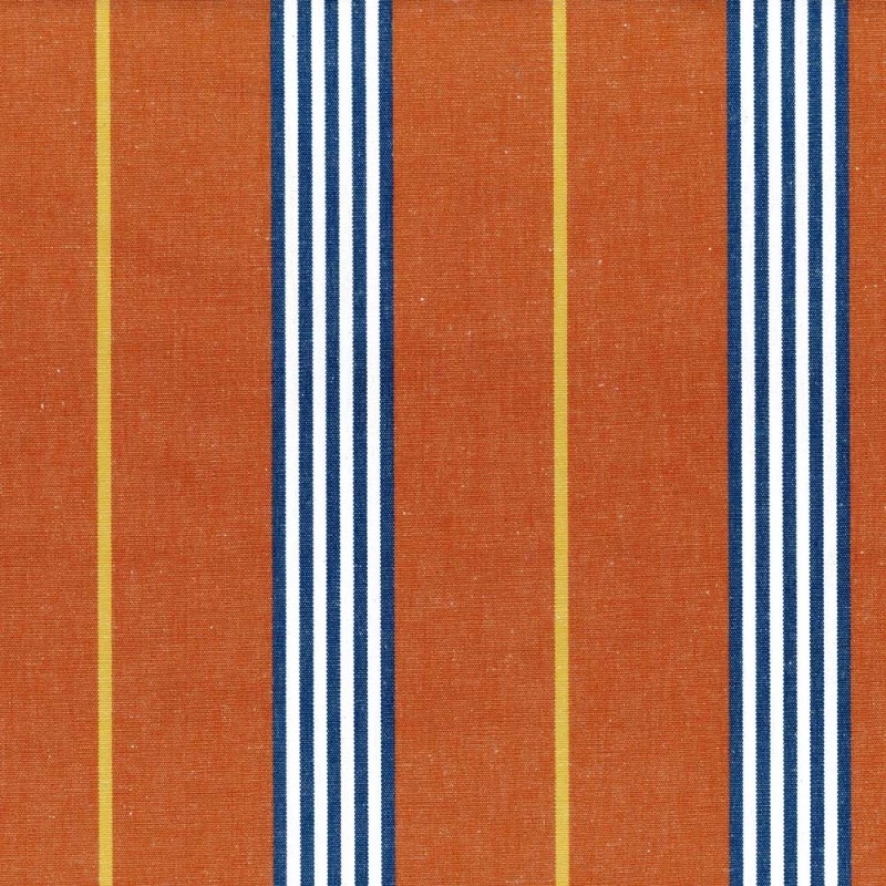 03308 Gallery stripe fabric coloris 0003 rust