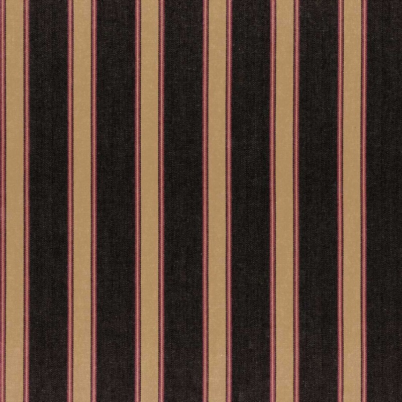 03310 Silhouette stripe fabric coloris 0002 black/claret