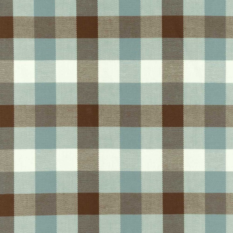 03311 Watercolor check fabric coloris 0001 brown/mist