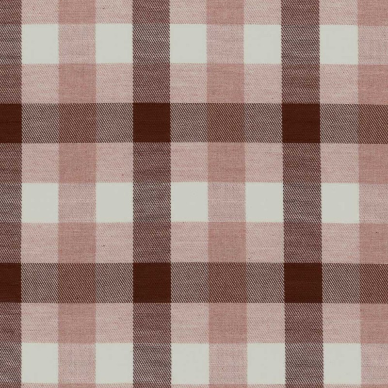 03311 Watercolor check fabric coloris 0002 brown/pink