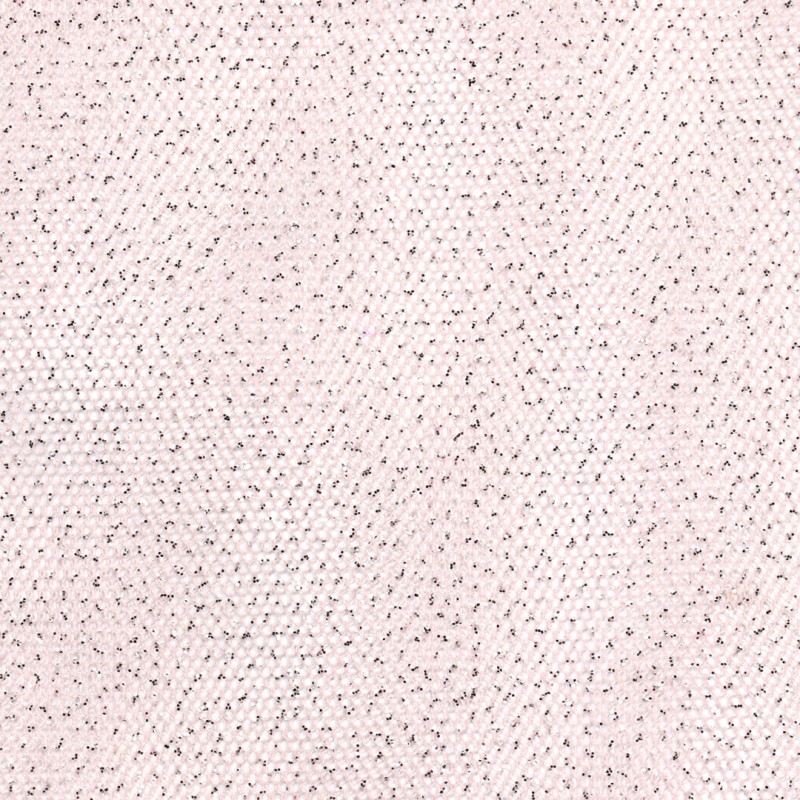 06139 Tulle paillette coloris 0002 rose argent