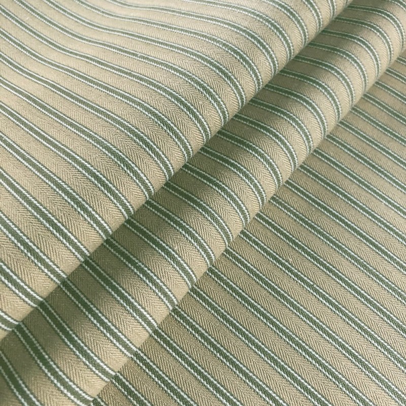 03303 Ticking stripe antique coloris 0003 khaki