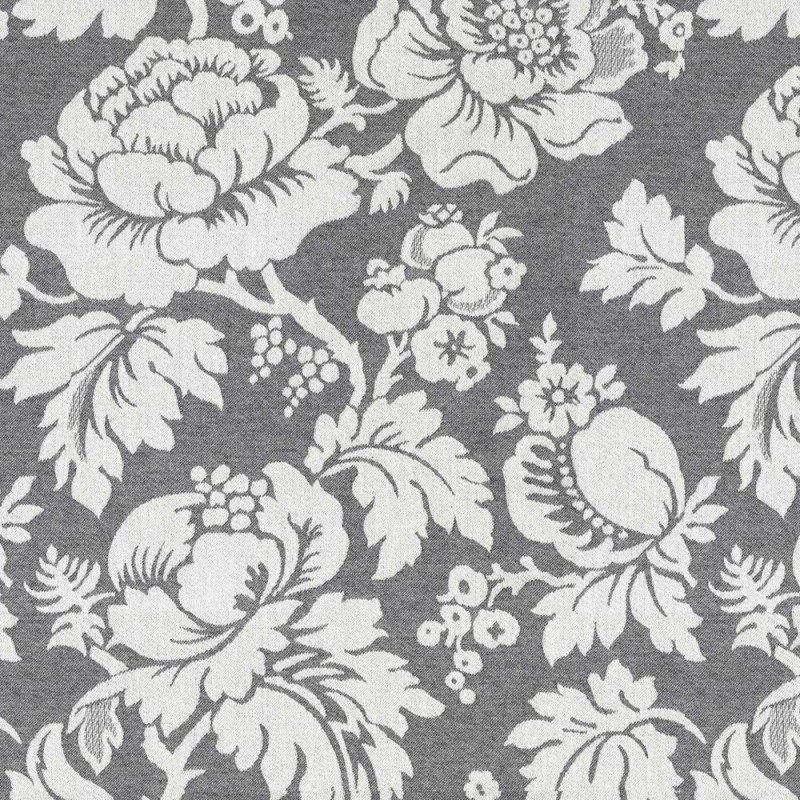 03299 Wildflower fabric coloris 0001 charcoal