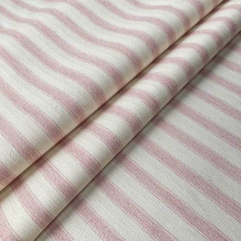 03284 Ticking stripe 2 coloris 0007 pink