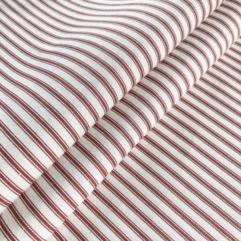 03283 Ticking stripe 1 coloris 0033 crimson