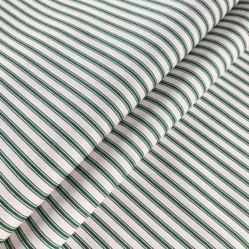 03283 Ticking stripe 1 coloris 0032 racing green