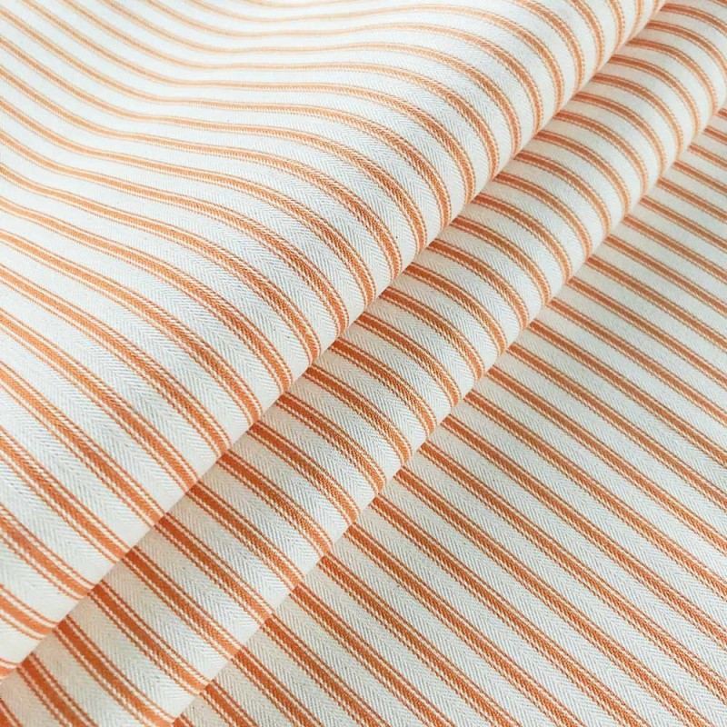 03283 Ticking stripe 1 coloris 0029 orange