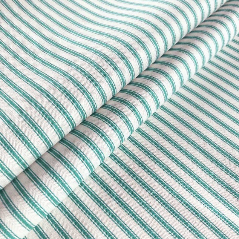 03283 Ticking stripe 1 coloris 0019 aqua