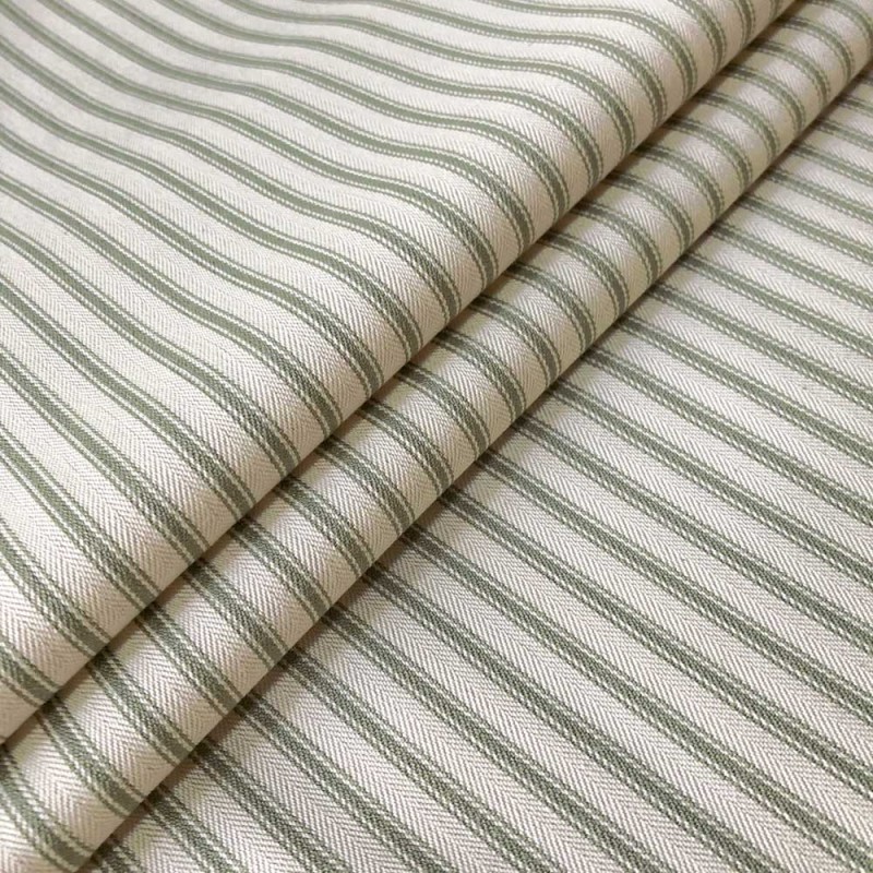 03283 Ticking stripe 1 coloris 0015 sage