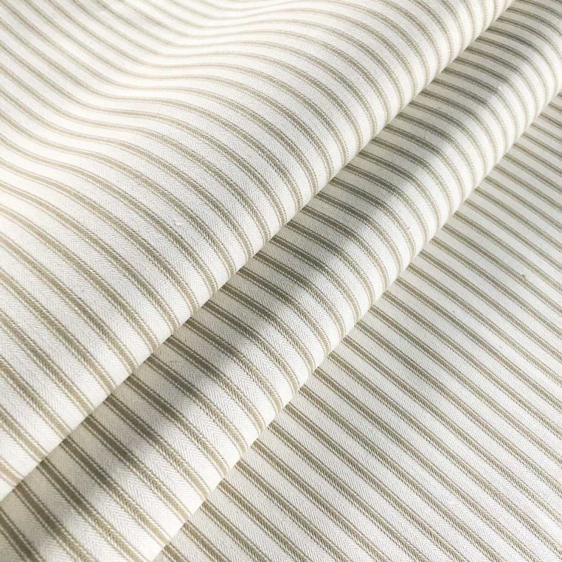 03283 Ticking stripe 1 coloris 0011 oatmeal